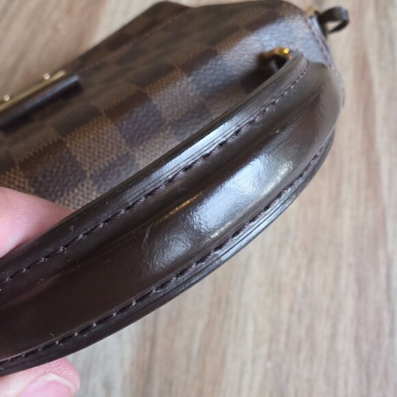 REDUCED@! Louis Vuitton Croisette Damier Ebene Crossbody Shoulder Handbag Duo - Picture 13 of 15